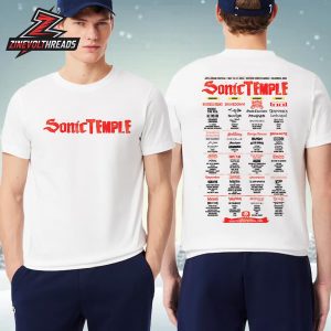 Sonic Temple 2026 Line Up Art And Music Festival At Historic Crew Stadium Columbus Ohio On May 14th-17th Two Sided Unisex T-Shirt
