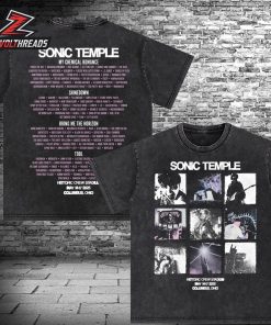 Sonic Temple 2026 Polaroid Live Tee Merchandise Limited Two Sided Unisex T-Shirt
