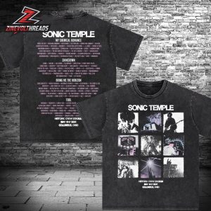 Sonic Temple 2026 Polaroid Live Tee Merchandise Limited Two Sided Unisex T-Shirt