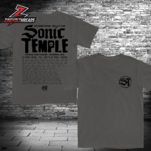 Sonic Temple 2026 Tonal Tee Merchandise Limited Two Sided Unisex T-Shirt
