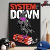 System Of A Down Venue Poster CDMX Pop Up Merch By Carlos Banda At Estadio GNP Seguros Mexico On May 27th 2026 Home Decor Poster Canvas