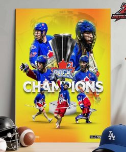 Toronto Rock 2026 NLL National Lacrosse League Champions Home Decor Poster Canvas