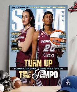 Toronto Tempo Marina Mabrey And Brittney Sykes On Slam 262 Magazine Cover Turn Up The Tempo Home Decor Poster Canvas