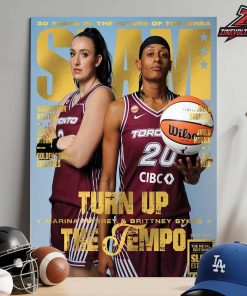 Toronto Tempo Marina Mabrey And Brittney Sykes On The Gold Metal Slam 262 Magazine Cover Turn Up The Tempo Home Decor Poster Canvas