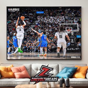 Victor Wembanyama Halftime Buzzer Beater Half Court Shot At Game 4 Against OKC Thunder NBA Season 2025-26 Western Conference Final Home Decor Poster Canvas