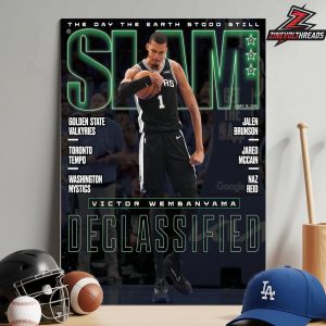 Victor Wembanyama San Antonio Spurs Special Cover Of Slam 262 Declassified Home Decor Poster Canvas
