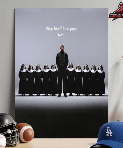 Victor Wembanyama Wemby x Nike Concepts Poster Stop Him Just Pray Home Decor Poster Canvas