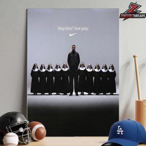 Victor Wembanyama Wemby x Nike Concepts Poster Stop Him Just Pray Home Decor Poster Canvas