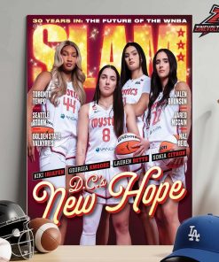 Washington Mystics On The Slam 262 Magazine Cover D.C’s New Hope Home Decor Poster Canvas
