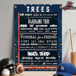 2000 Trees Festival 2026 Official Line Up Poster At Cheltenham On July 8th-11th 2026 Home Decor Poster Canvas