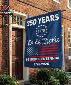 250th Anniversary American Independence Day We The People Semiquincentennial 1776 2026 Double Sided Garden House Flag