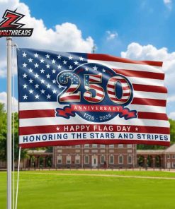 250th Anniversary American Independence Day Happy Flag Day Honoring The Stars And Stripes Double Sided Garden House Flag
