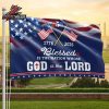250th Anniversary American Independence Day Blessed Is The Nation Whose God Is The Lord 1776 2026 Double Sided Garden House Flag