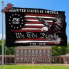250th Anniversary American Independence Day We The People Patriotic Eagle 1776 2026 Double Sided Garden House Flag