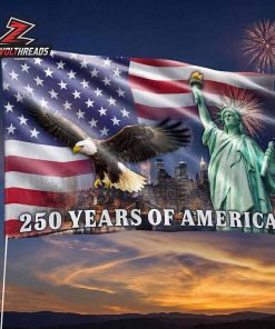 250 Years of America Liberty Bell Grommet Flag 1776-2026 Patriotic Banner United States 250 Years of Liberty