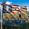 250 Years Of Blessing God Family Country 1776-2026 Patriotic Christian Cross Garden America Semiquincentennial Outdoor Decor
