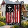 250 Years Of Blessings Jesus Christ Lion Of Judah America 250th Anniversary Double Sided Garden House Flag
