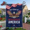 America 250th Anniversary Veteran Honor And Freedom Tribute Double Sided Garden House Flag America 250th Anniversary Veteran Honor And Freedom Tribute Double Sided Garden House Flag