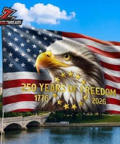America 250th Anniversary Patriotic Bald Eagle Freedom 1776 2026 Double Sided Garden House Flag