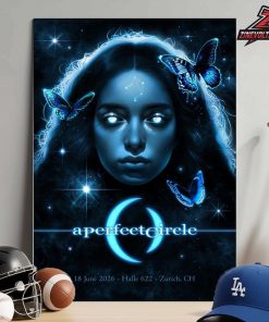 A Perfect Circle Event Poster For Show At Halle 622 Zurich CH On June 18th 2026 Home Decor Poster Canvas
