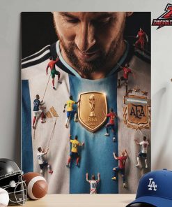 Adidas Celebrates Lionel Messi On Becoming The All-Time Leading Scorer In World Cup History Home Decor Poster Canvas