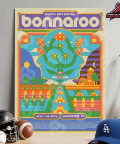 Bonnaroo Festival 2026 2026 Bonnaroo Commemorative Poster Merch Limited Home Decor Poster Canvas