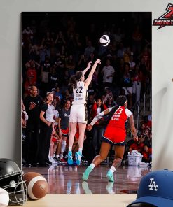 Caitlin Clark Indiana Fever Capture Photo Moment Game-Winning Three In Match Versus Washington Mystics WNBA 2026 Home Decor Poster Canvas
