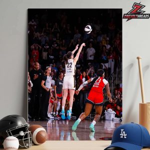 Caitlin Clark Indiana Fever Capture Photo Moment Game-Winning Three In Match Versus Washington Mystics WNBA 2026 Home Decor Poster Canvas