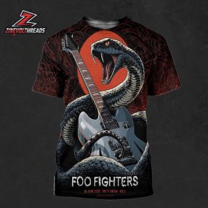 Foo Fighters Event Poster At Unity Arena Oslo On June 10th 2026 All Over Print Shirt