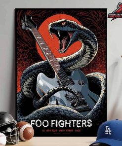 Foo Fighters Event Poster At Unity Arena Oslo On June 10th 2026 Home Decor Poster Canvas