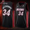 Giannis Antetokounmpo Miami Heat Name And Number Fanmade High Quality White Basketball Jersey