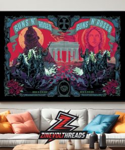 Guns N’ Roses Venue Combined Poster 2 Nights At Uber Arena Berlin On June 23rd And 25th 2026