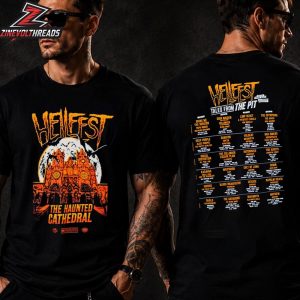 Hellfest Tales From The Pit 2026 The Haunted Cathedral Tee Merch Official Two Sided Unisex T-Shirt