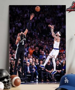 Jose Alvarado Over Wemby Heat Over Height Epic Moment Game 3 Knicks Versus Spurs NBA Finals 2026 Home Decor Poster Canvas