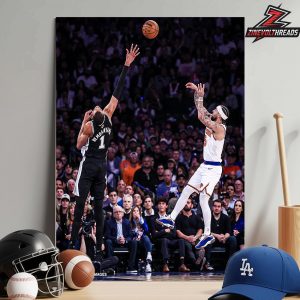 Jose Alvarado Over Wemby Heat Over Height Epic Moment Game 3 Knicks Versus Spurs NBA Finals 2026 Home Decor Poster Canvas