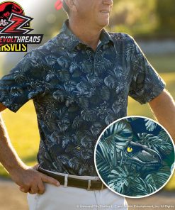 Jurassic Park Clever Girl RSVLTS All-Day Polo Shirt Dinosaur Movie Performance Golf Polo