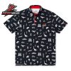 Jurassic Park Fossil Records RSVLTS All-Day Polo Shirt Dinosaur Movie Performance Golf Polo