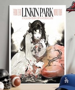 Linkin Park From Zero 2026 Tour Florence Poster On June 26th Home Decor Poster Canvas