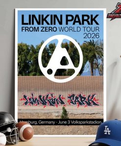 Linkin Park From Zero 2026 Tour Hamburg Poster On June 3rd Home Decor Poster Canvas