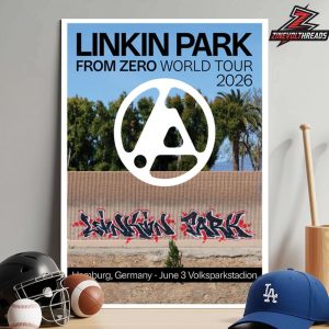 Linkin Park From Zero 2026 Tour Hamburg Poster On June 3rd Home Decor Poster Canvas