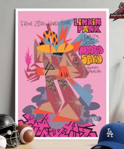 Linkin Park From Zero 2026 Tour Madrid Poster On June 23rd Home Decor Poster Canvas