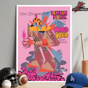 Linkin Park From Zero 2026 Tour Madrid Poster On June 23rd Home Decor Poster Canvas