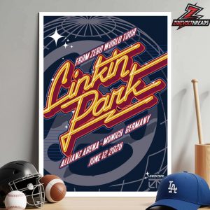 Linkin Park From Zero 2026 Tour Munich Poster On June 12th Home Decor Poster Canvas