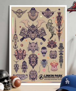 Linkin Park From Zero 2026 Tour Werchter Poster On June 28th Home Decor Poster Canvas