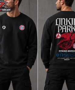 Linkin Park x FC Bayern Munchen Sweatshirt Limited Edition At Pop Up Store On June 11th-12th 2026 Two Sided Unisex T-Shirt