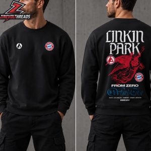 Linkin Park x FC Bayern Munchen Sweatshirt Limited Edition At Pop Up Store On June 11th-12th 2026 Two Sided Unisex T-Shirt