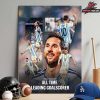 Lionel Messi Goat Shadow Picture The All-Time Leading Scorer In World Cup History Home Decor Poster Canvas