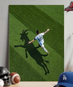 Lionel Messi Goat Shadow Picture The All-Time Leading Scorer In World Cup History Home Decor Poster Canvas