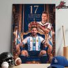 Lionel Messi Is The All-Time Top Goalscorer In FIFA WorldCup History Home Decor Poster Canvas