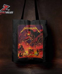 Metallica M72 Bologna Italy Artwork Venue Poster By Nino Cammarata Merch Pop Up Store At Stadio Renata Dall Ara On June 3rd 2026 Tote Bag